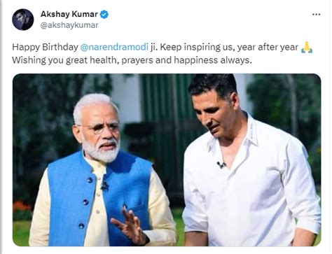 Happy Birthday PM Narendra Modi: Akshay Kumar, Salman Khan share wishes ...