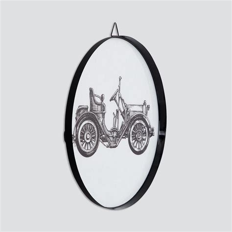 Buy Artesia Off-White And Black Printed Metal Wall Plate from Home ...