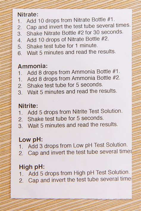 Image result for API Water Test Kit Chart