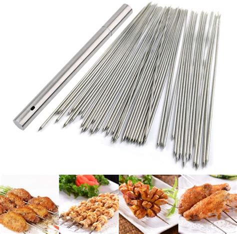 Kebab Stick, seekh Kebab Stick Barbecue Skewers, 10 PCS Skewers for ...