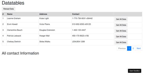 Image result for jQuery.dataTable Examples