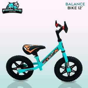 FOXGLOVE BALANCE BICYCLE FOR KIDS 12T AQUA GREEN IN MAGWHEEL EVA TYRE ...