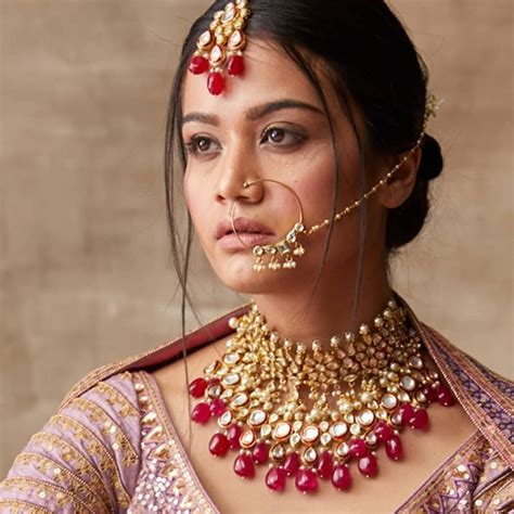 The Savdhi Red Necklace – Shilpi Goyal Jewellery