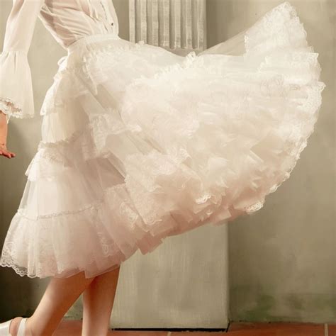 25.6'' Length White Petticoats,6 Layers Swing Petticoat,women Tulle Petticoats,wedding Gown ...