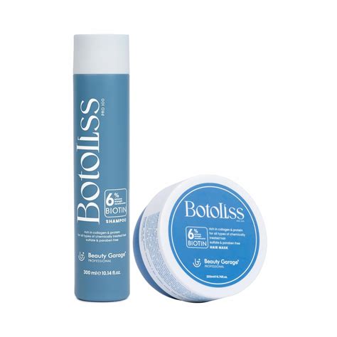 Beauty Garage Botoliss Biotin Shampoo & Hair Mask for Damaged Hair ...