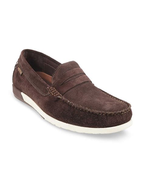 Buy Metro Men Brown Suede Loafers - Casual Shoes for Men 20928868 | Myntra