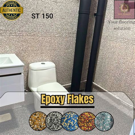 No Groutline|Epoxy Coating| Grouting |Pebbles| Flakes|Toilet wall floor ...