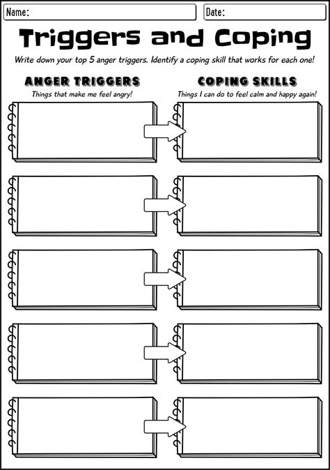 11 Best Images of Free Printable Worksheets Coping Skills - Coping ...