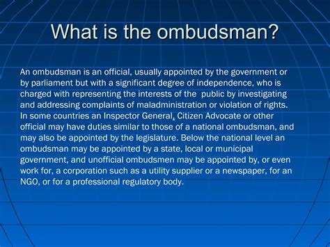 Ombudsman | PPT