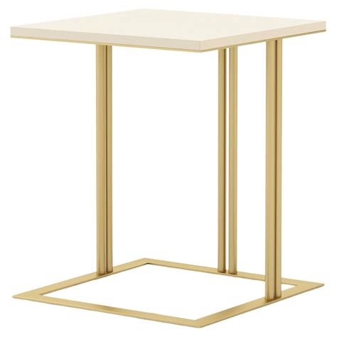 Modern Bridge Side Table made with wood and brass, Handmade by Stylish ...