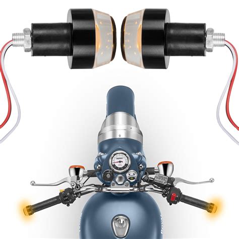 Autofy Universal Bike Handlebar Light Indicators/Turn Signal Grip ...