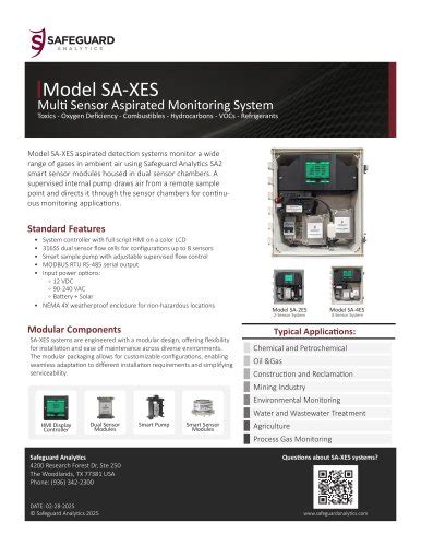 SA-XDS - Safeguard Analytics - PDF Catalogs | Technical Documentation ...