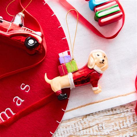 Bombka GLASSO szklana jamnik 15 x 9 cm HOMLA - Homla | Sklep EMPIK.COM