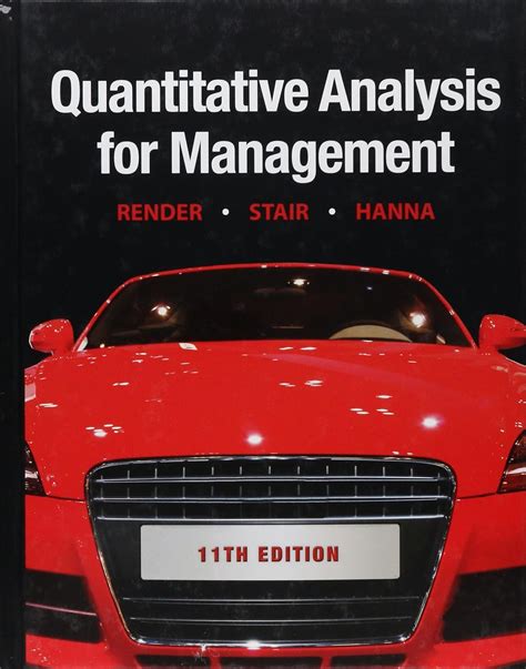 Buy Quantitative Analysis for Management Book Online at Low Prices in ...