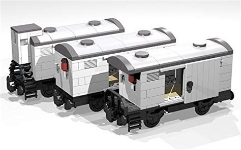 Collection of five 4- and 8-Wheel Reefer Wagons: Lego MOC building ...
