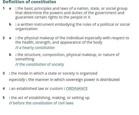 define constitution - Brainly.in