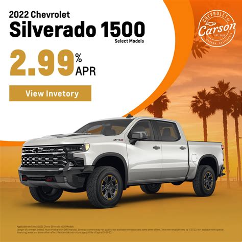 New Vehicle Specials | Chevrolet of Carson