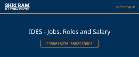 IDES - Jobs, Roles and Salary | Best IAS Coaching in Delhi, India ...