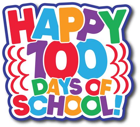 Happy 100 Days of School - Scrapbook Page Title Sticker | School ...
