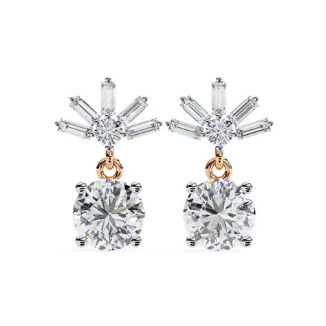 Circle of Luxury Dangle Earring Rose – Vyasa Diamonds