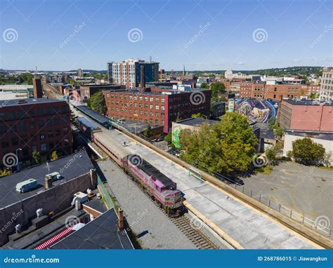 Lynn Historic City Center Aerial View, MA, USA Editorial Image - Image ...