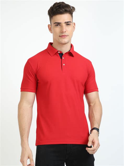 Buy Cool red colour t shirt for men Online in India