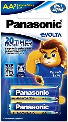 Panasonic Evolta Premium AA Alkaline 1.5V Batteries - Long-Lasting ...