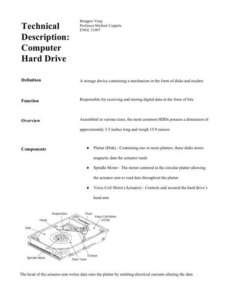 Image result for Computer Technical Description Paragraph