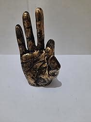 CraftVatika Hand Sign Gesture Showpiece Statue Finger Sculpture Home ...