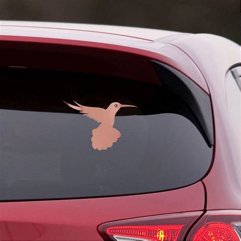 Buy NBFU Decals Hummingbirds Bird Fly Animal 4 (Rose Gold) (Set of 2 ...