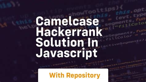Image result for HackerRank CamelCase