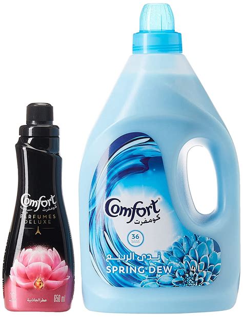 Buy Comfort Fabric Softener Spring Dew + Comfort Concentrated Fabric ...