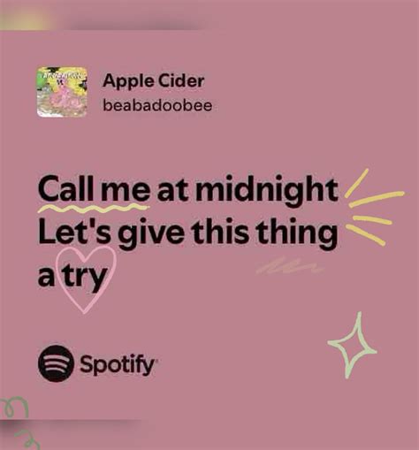 Apple cider🍎🍏 | Favorite lyrics, Lyrics, Songs