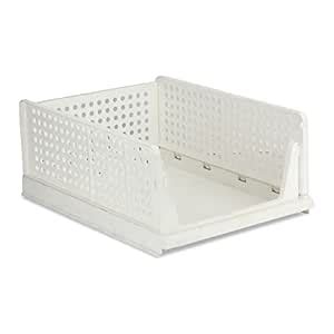 VERAT Plastic Foldable & Stackable Organizers Rack | Drawer, Shelf ...