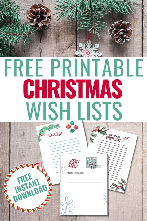 My Christmas Wish List Template