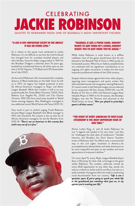 Jackie Robinson Quotes A Life Is Not Important