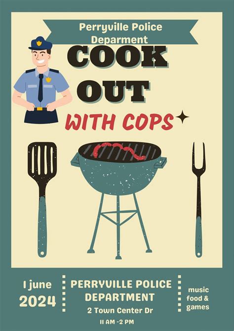 Cook Out With Cops , Perryville Police Department, 1 June 2024 | AllEvents