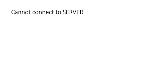 Image result for Cannot Connect to Server