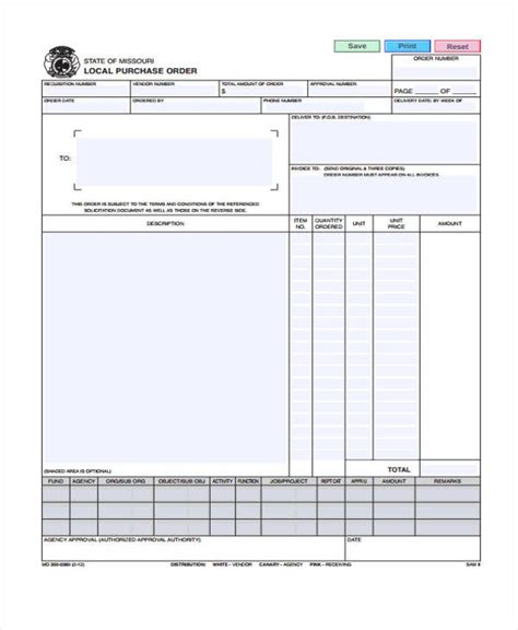 Image result for Purchase Order Sample