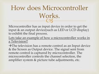 Image result for How Does a Microcontroller Work