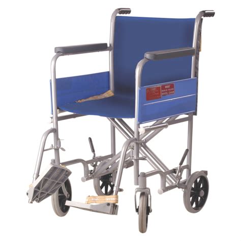 Institutional Wheelchair - 200mm | Folding Mechanism & Fixed Armrest f ...