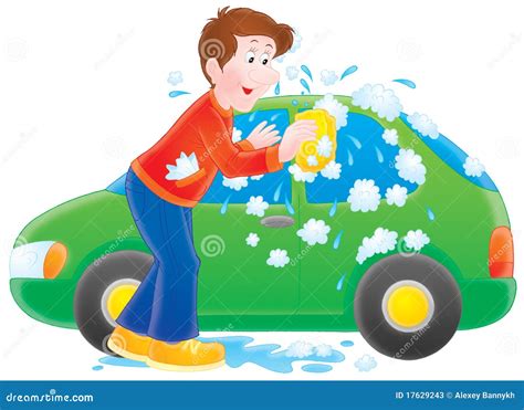 Washing Car Clipart