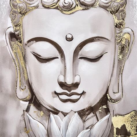 Buy Artistry Sartora Canvas Hand Painted Buddha Picture Frame - 50x70cm ...