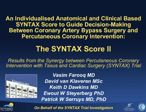 Image result for Syntax Score
