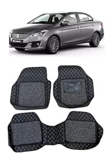 Arneja 7D Leatherite Bucket Mat for Maruti Suzuki Ciaz Car (Set of 3 ...