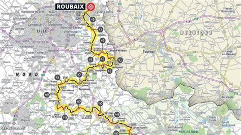 Image result for Paris-Roubaix Map