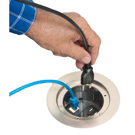 Arlington FLBC4580NL Recessed Round Concrete Floor Box - Nickel - Floor ...