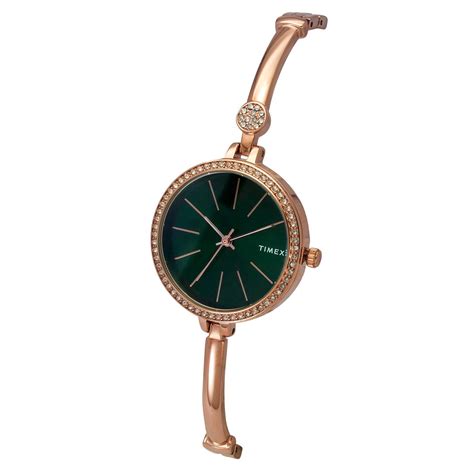 Shop Timex Fria Women's Green Round Dial Analog Watch Today!