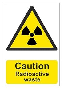 Caution Radioactive Waste Sign, Waterproof Sticker Sign_AC91289_456444 ...