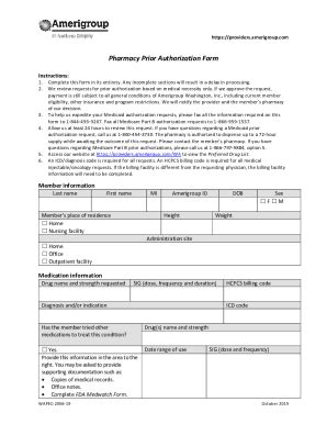 Fillable Online Fillable Online Pharmacy Prior Authorization Form ...